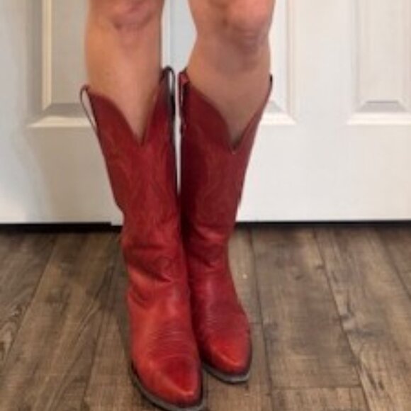 Freebird Red Cowgirl Boots, Original, Handcrafted, Exclusive Leather size 9 - Picture 7 of 9